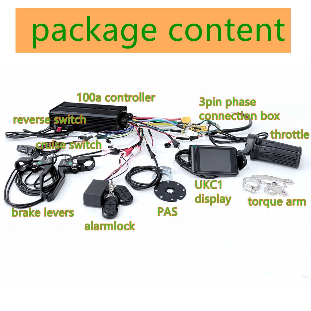 NBpower 72V 5000W 70-90km/s BL - 72V 5000W Hub Motor Kit incelemesi ve fiyatı