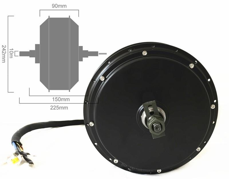 NBpower QS205 50H V3 72v 5000W - 72V 5000W Hub Motor Kit incelemesi ve fiyatı