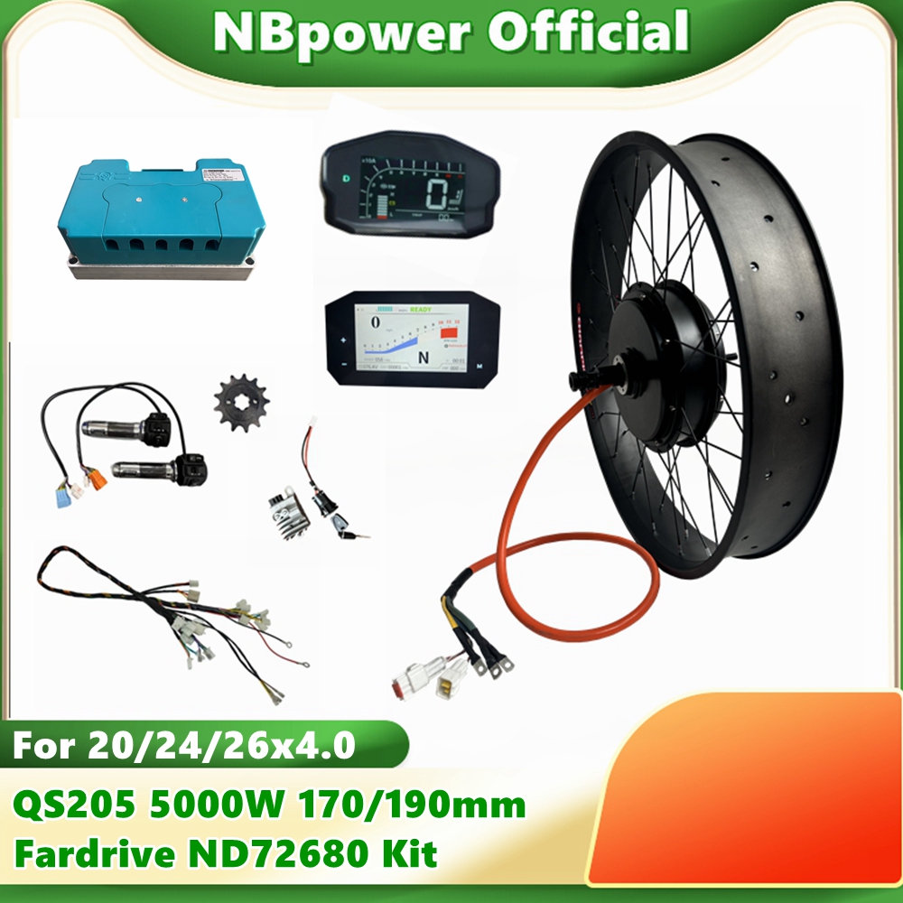 NBpower QS205 72V 5000W 170/19 - 72V 5000W Hub Motor Kit incelemesi ve fiyatı