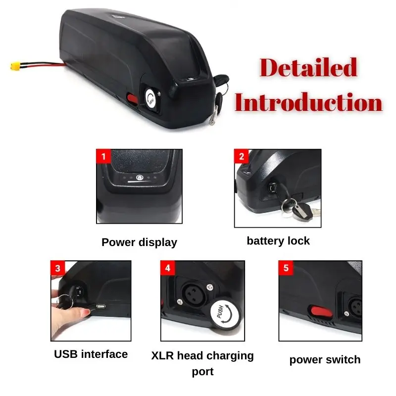 Hailong Batarya 36V 48V 52V 30 - Ebike Battery 48V 20Ah Hailong incelemesi ve fiyatı