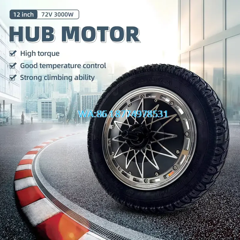 Wmwmnu 12 İnç Bldc Göbek Motor - 72V 5000W Hub Motor Kit incelemesi ve fiyatı