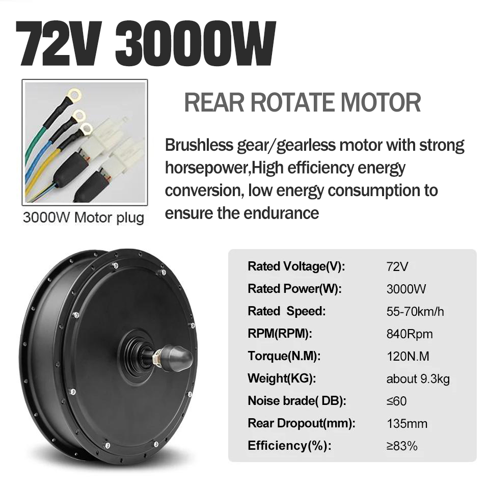 72V 3000W E Bisiklet Dönüşüm K - Ebike Conversion Kit 72V 3000W incelemesi ve fiyatı